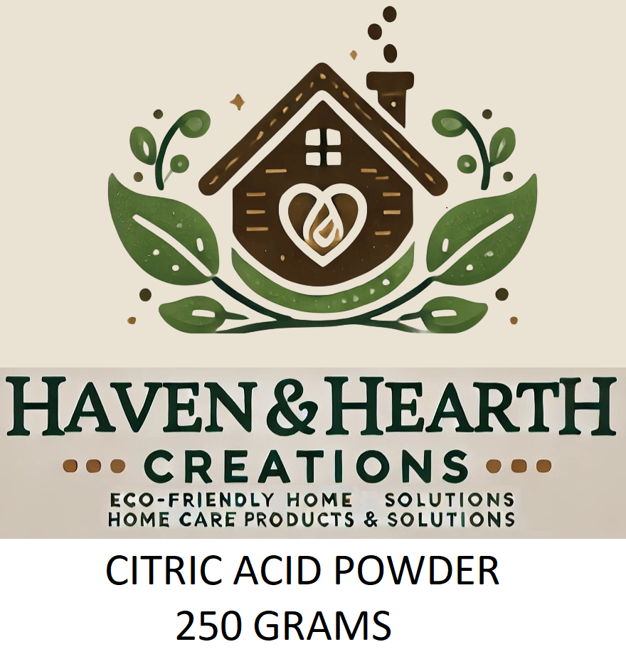 Food Grade Citric Acid Powder | 50g/100g/250g | Haven & Hearth Creations