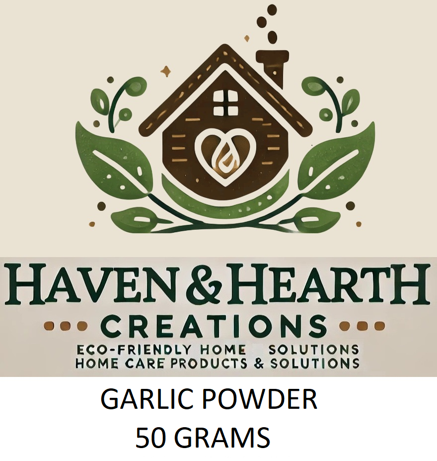 Organic Garlic Powder | Pure Natural Flavor No Additives | 50g/100g/250g | Haven & Hearth Creations