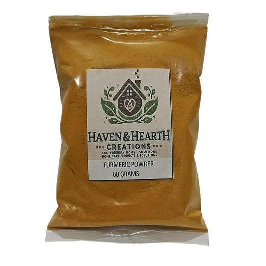 Organic Turmeric Powder | Pure Natural Flavor No Additive | 60g/100g/200g | Haven & Hearth Creations