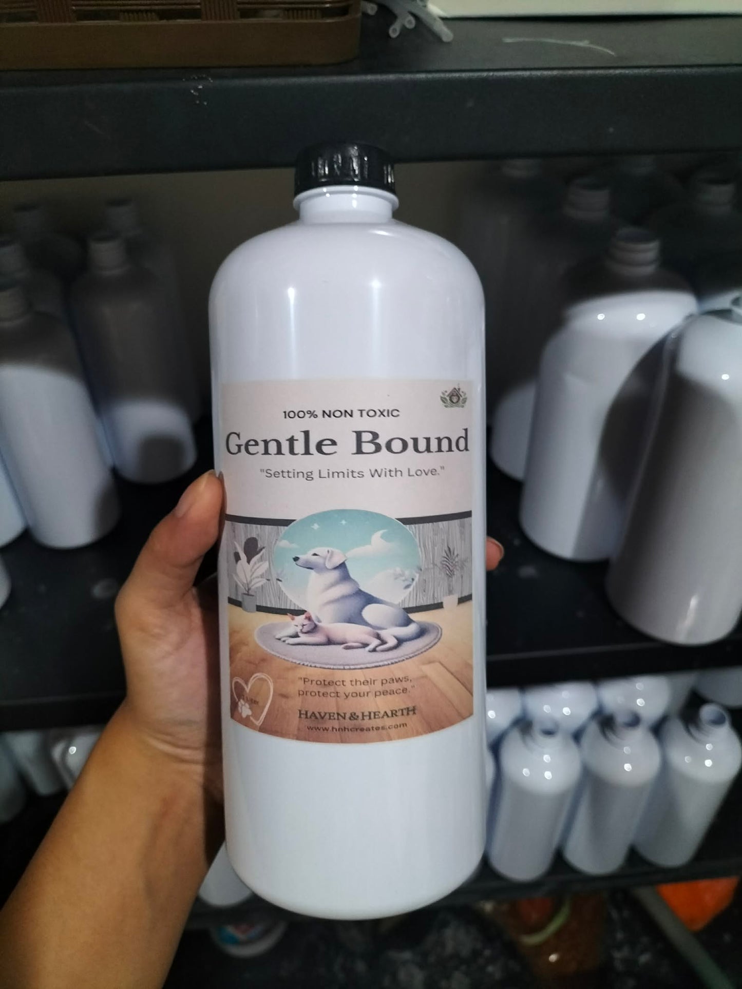 Gentle Bound Natural Cat and Dog Repellent Spray | 2x Stronger Formula  | Citronella Citrus Scent | 250ml/500ml/1000ml | Haven & Hearth Creations