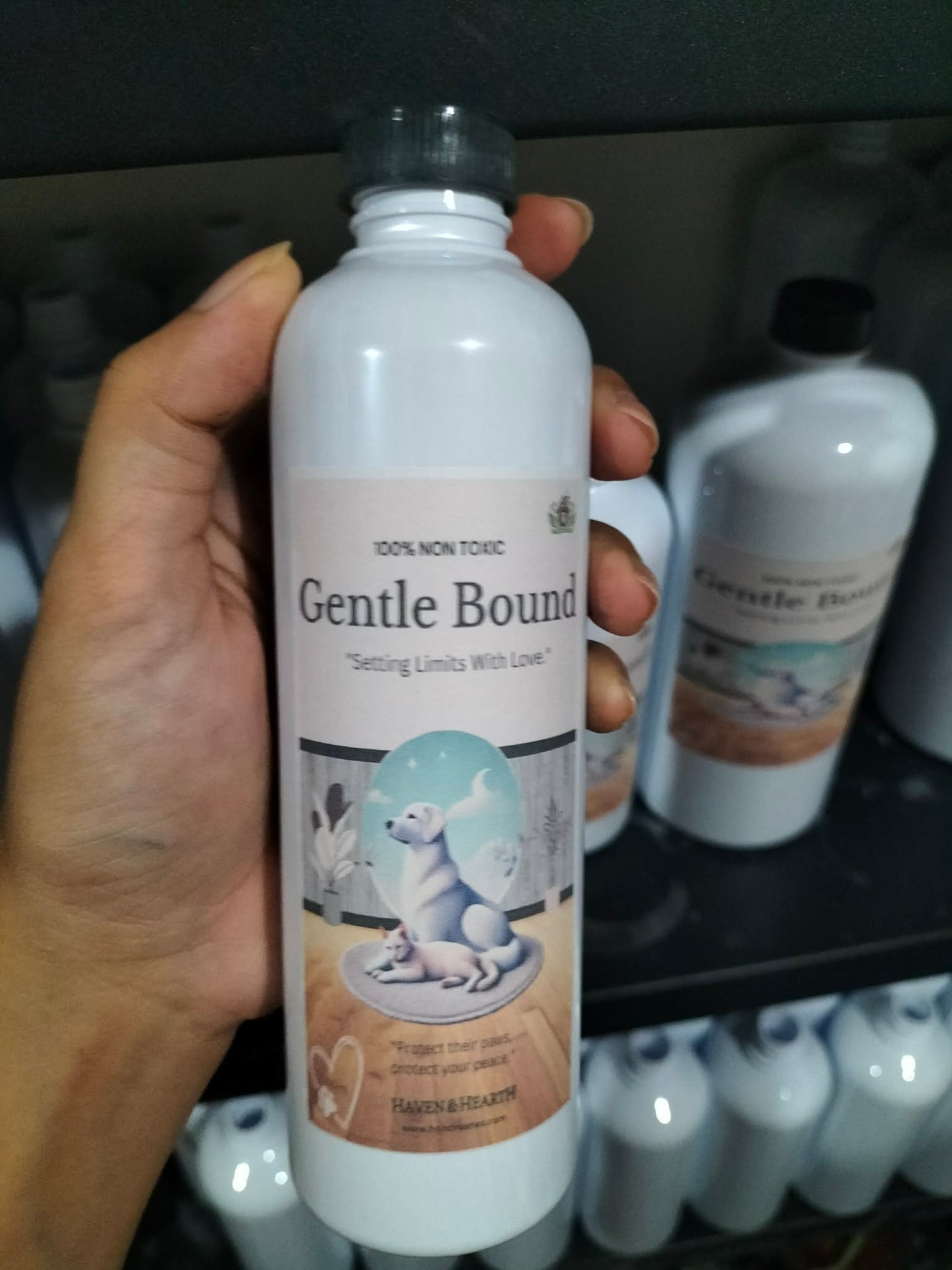 Gentle Bound Natural Cat and Dog Repellent Spray | 2x Stronger Formula  | Citronella Citrus Scent | 250ml/500ml/1000ml | Haven & Hearth Creations