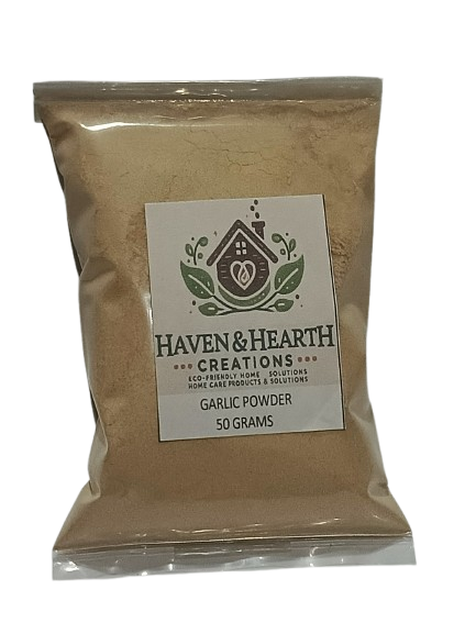 Organic Garlic Powder | Pure Natural Flavor No Additives | 50g/100g/250g | Haven & Hearth Creations