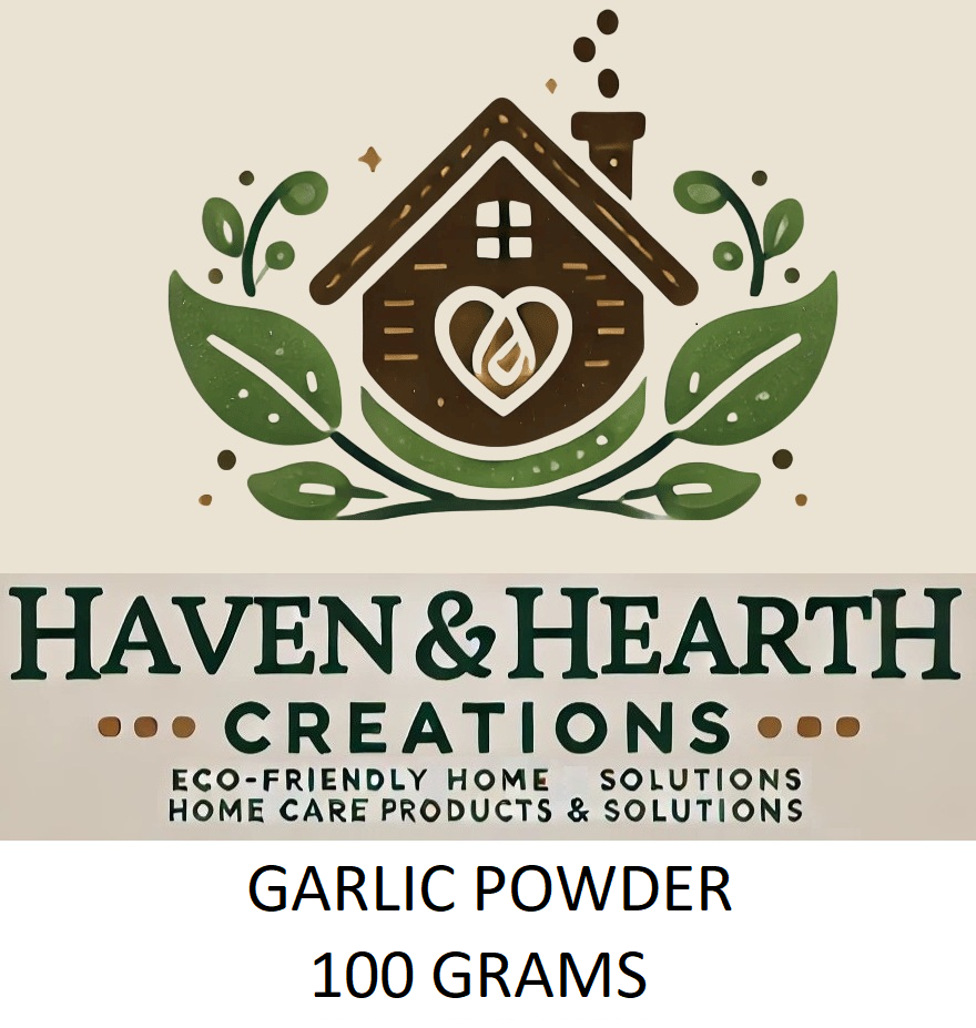 Organic Garlic Powder | Pure Natural Flavor No Additives | 50g/100g/250g | Haven & Hearth Creations