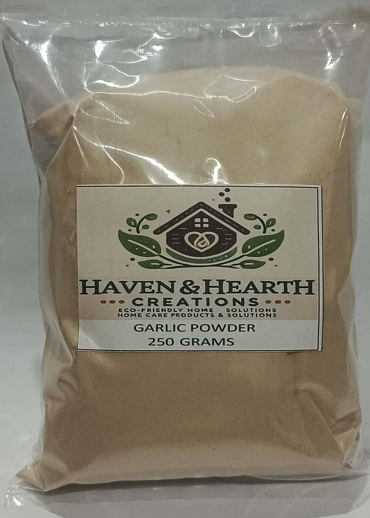Organic Garlic Powder | Pure Natural Flavor No Additives | 50g/100g/250g | Haven & Hearth Creations