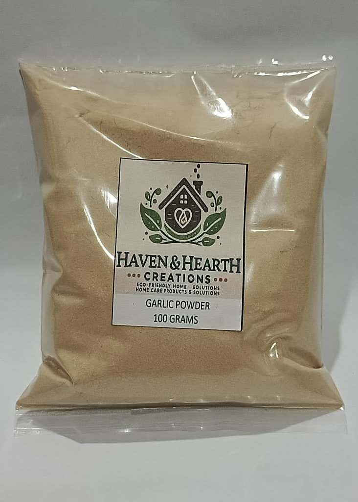 Organic Garlic Powder | Pure Natural Flavor No Additives | 50g/100g/250g | Haven & Hearth Creations