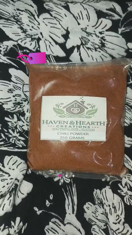 Organic Chili Powder | Pure Natural Flavor No Additives | 50g/100g/250g | Haven & Hearth Creations