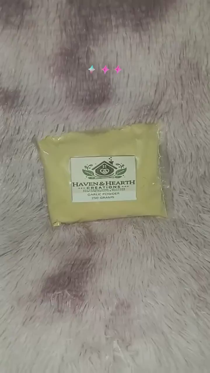 Organic Garlic Powder | Pure Natural Flavor No Additives | 50g/100g/250g | Haven & Hearth Creations