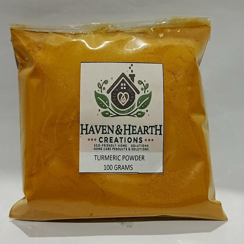 Organic Turmeric Powder | Pure Natural Flavor No Additive | 60g/100g/200g | Haven & Hearth Creations